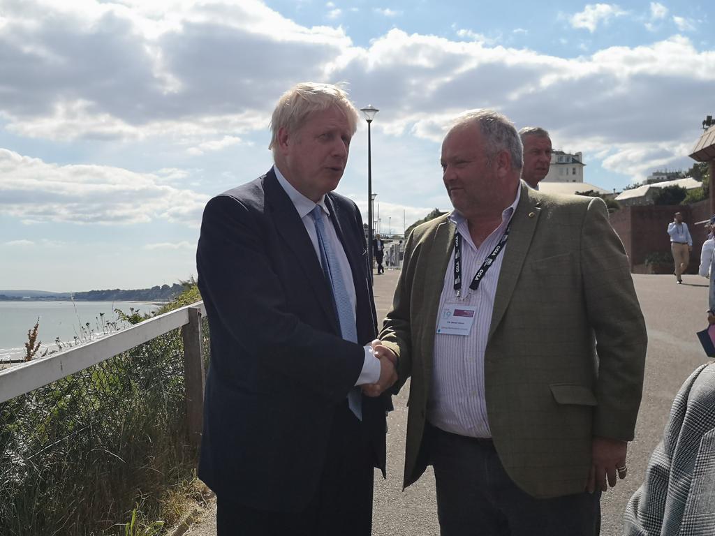 JadeDailyEcho's tweet photo. Boris Johnson has just left the BIC in Bournemouth where a Local Government Association conference has been taking place today. Johnson spoke at a private hustings for Tory LGA members which the press was barred from @Bournemouthecho https://t.co/Gb9a8jZluH