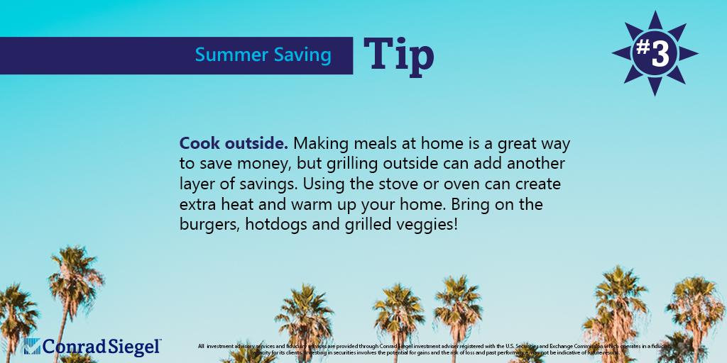 ConradSiegelAct's tweet image. It's grilling season! How are you #SavingForSummer?