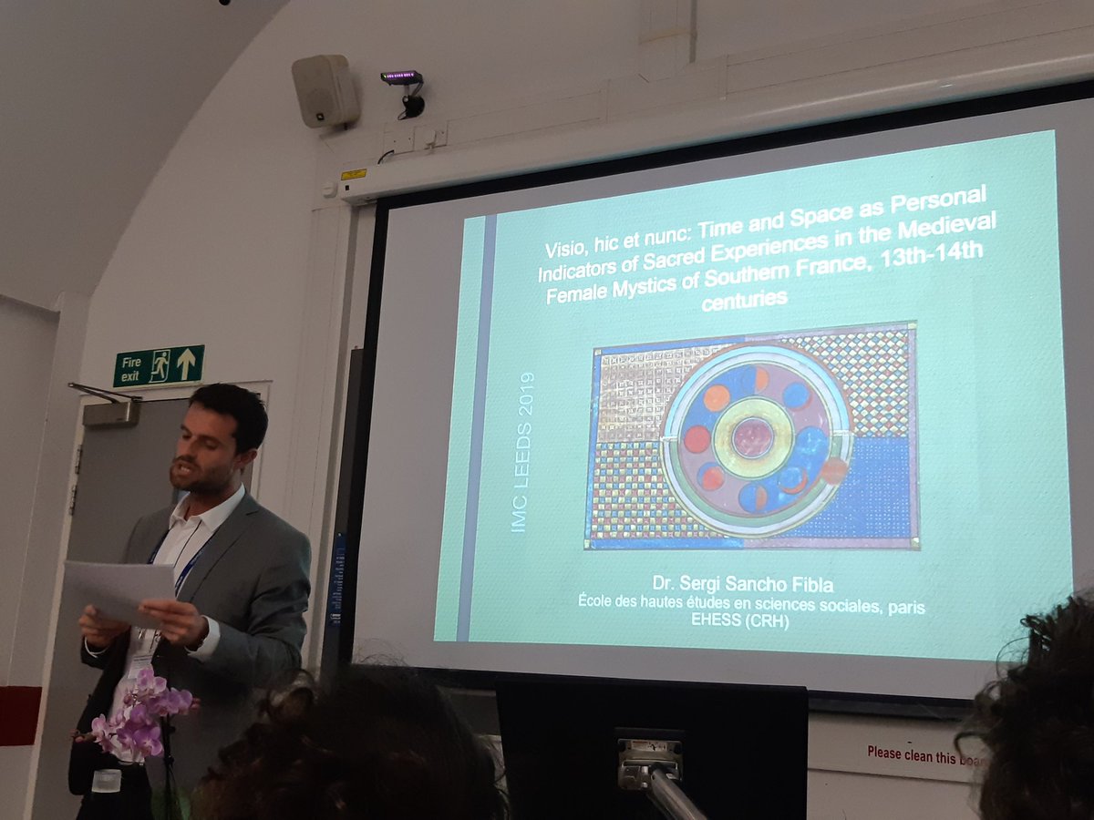 medievalmystics's tweet photo. @ssfibla is presenting on Time and Space as an Indicator of Sacred Experience in the works of late-medieval holy women. @IMC_Leeds to a packed room!
#ItsPersonalimc #imc2019 #s853 https://t.co/Qzq9gf2YHr