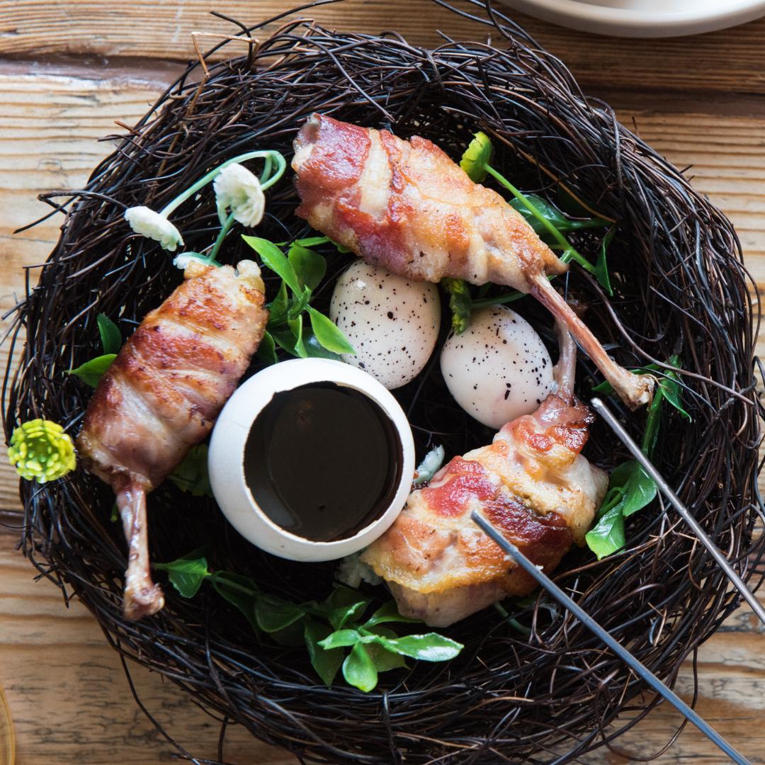 Crispy foie gras stuffed quail, Iberian pork belly with PX sauce - see you for some tapas tonight!