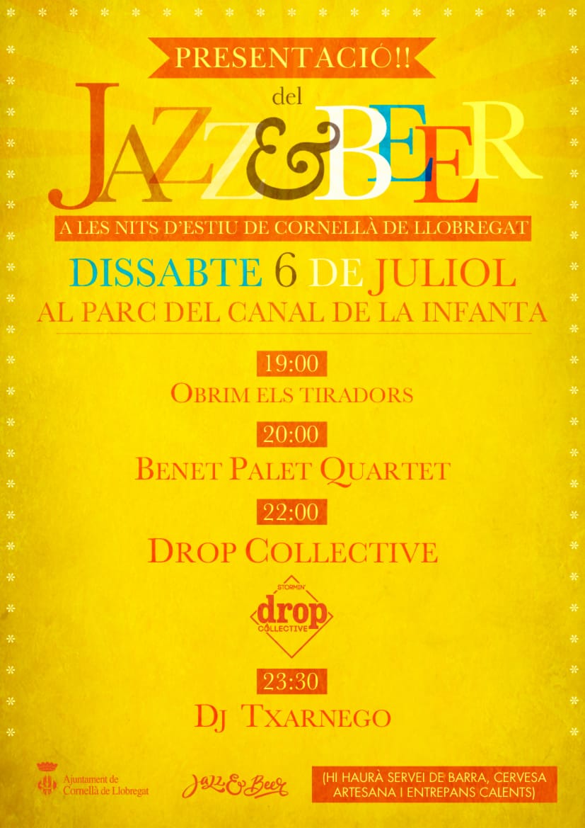 jazzandbeer's tweet photo. Heeeey!!! Que aquest dissabte fem la nostra festa estiuenca per fer la presentació del cartell del pròxim festival!! https://t.co/xixU9G2u32