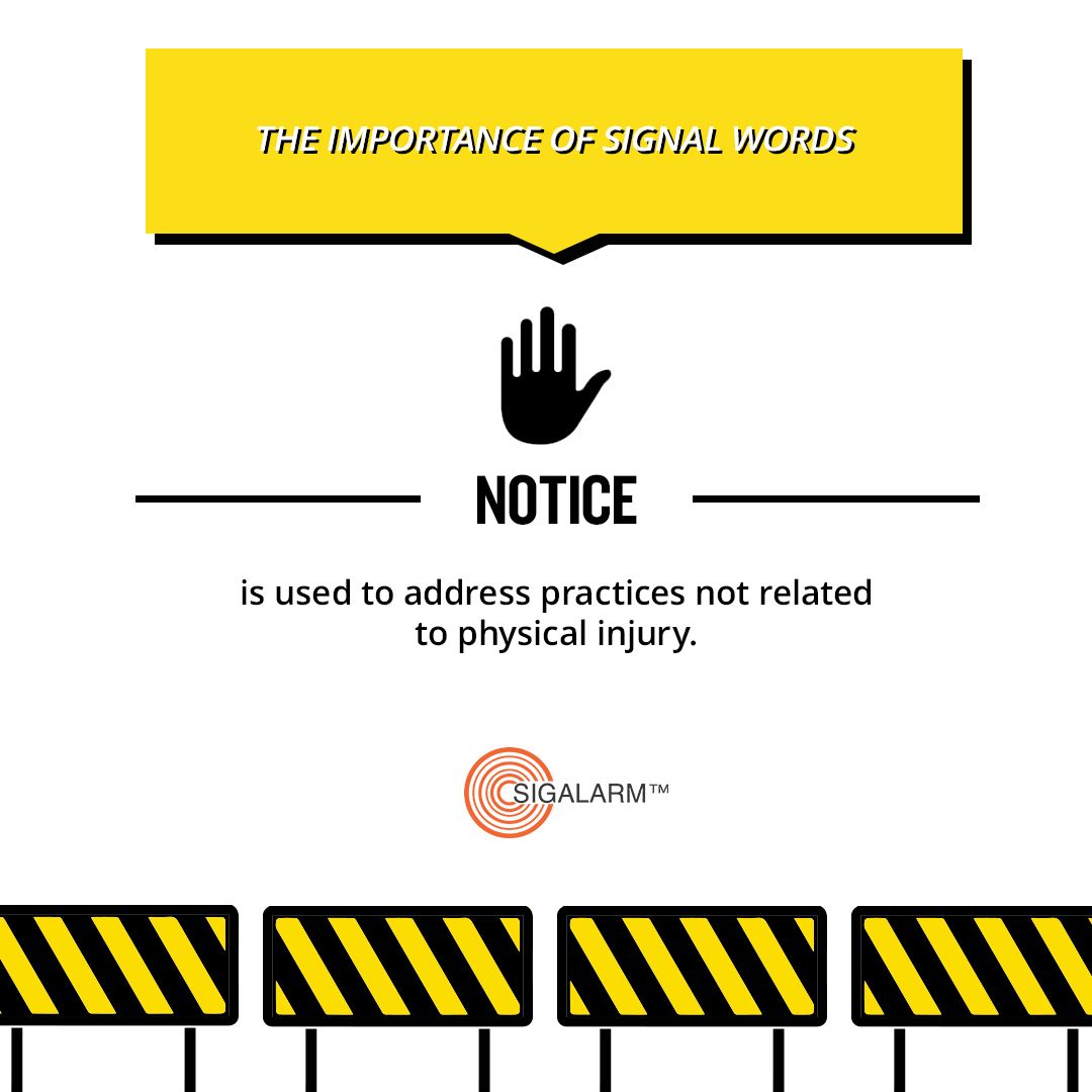 Sigalarm's tweet image. The #SafetySeries continues! Know the #signalwords on the job site and be #safe! ⚠️️