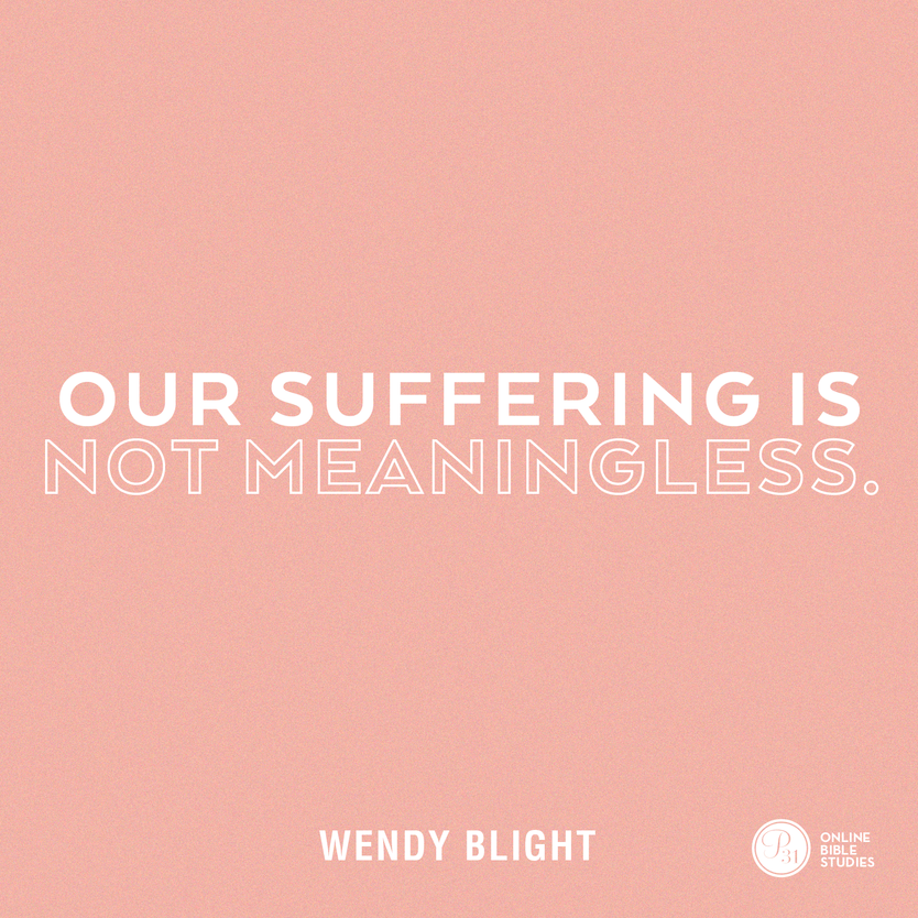 circle31org's tweet photo. “Our suffering has a purpose beyond what we see from our limited perspective.” 

“… Our suffering is not meaningless because God has a plan. He asks us to trust in that plan, and we can because we trust in Him.” - @wendy_blight #HiddenJoyBook #P31OBS https://t.co/0ZYnQY9vvk