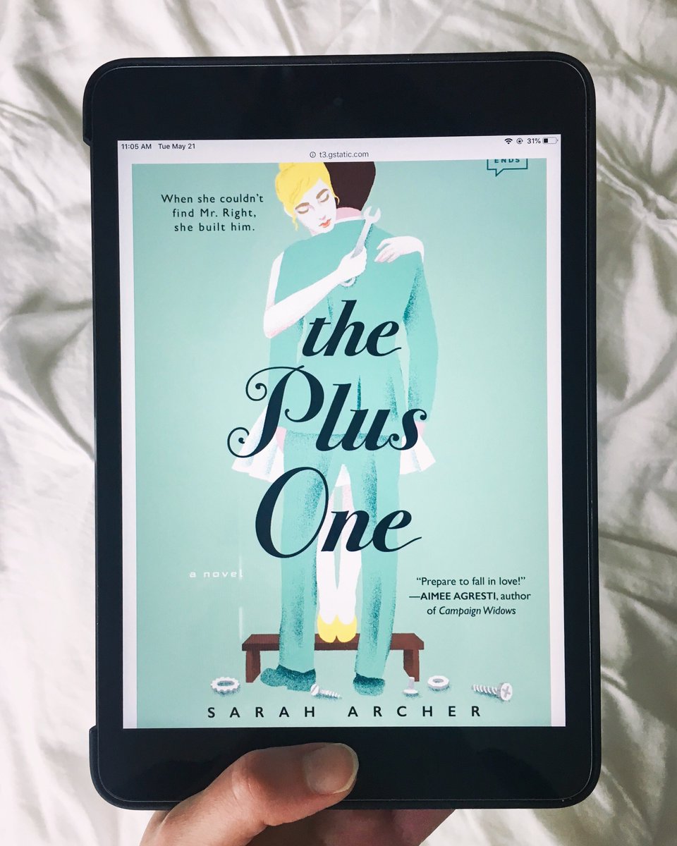 crystalhemming6's tweet photo. Happy release Day to The Plus One by @SarahArcherM!
Archer creates a compelling novel centered around Kelly, a robotics engineer. Kudos to Ms. Archer for creating this fun, original romance. Highly recommended!

Thanks Edelweiss and @penguinusa for the review copy! https://t.co/Dl9ckQOBzh