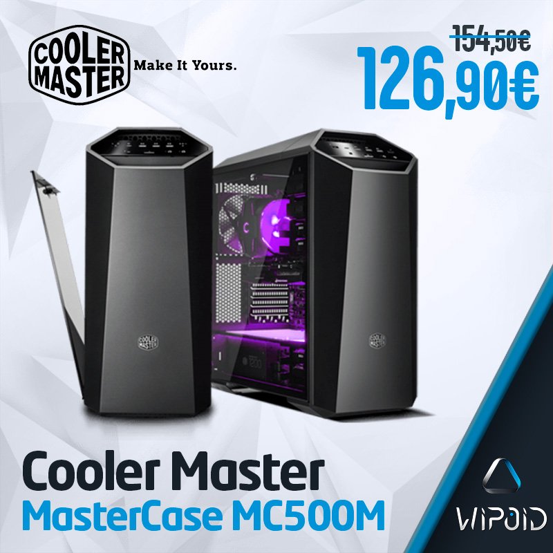 wipoid's tweet photo. Caja/Torre en #OFERTA y envío 24h. MasterCase MC500M de @CoolerMasterEs
🛒https://t.co/Tt4tYw0P5K
#EsTuTurno #CoolerMaster #MasterCase https://t.co/fS2ARRu1o5