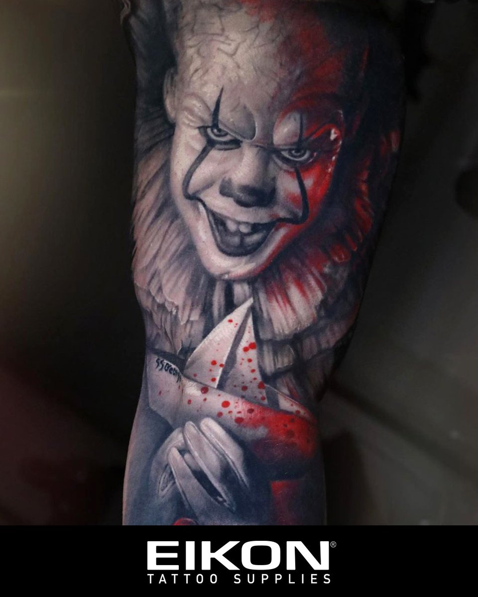 Eikon_Device's tweet photo. Are you as excited as @cloutiermichael is to see #IT Chapter 2 in September? He used #FusionInk for this piece. You can find #fusionink in the #EikonStore by clicking the link in our bio.
#tattoo #tattoosupplies
#tattooartist https://t.co/maykqwsgfE