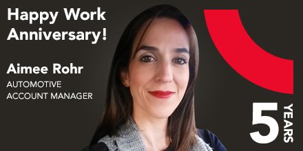 AdvanceOhio's tweet photo. Happy 5th anniversary to Aimee Rohr, one of our Automotive Account Managers. Thank you for all of your hard work and dedication! https://t.co/qZeVcC4pvX