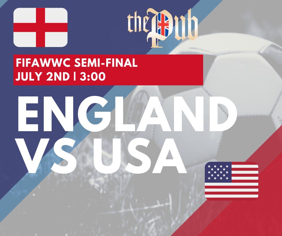 There's kind of a big game today. 😉🍻 #ENGUSA🏴󠁧󠁢󠁥󠁮󠁧󠁿🇺🇸
#FIFAWWC #HAPPYHOUR #THEPUB