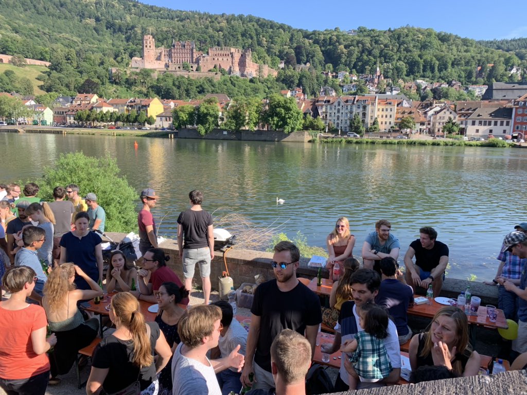 What a pleasure to work with team players every day! #camic after work BBQ  near Heidelberg old bridge <a href="/mic_dkfz/">MIC at DKFZ</a> <a href="/jgroehl/">Janek Gröhl</a> <a href="/keno_maerz/">Keno März</a> @r4dler <a href="/d_zimmerer/">David Zimmerer</a> <a href="/JohannesKlein85/">Johannes Klein</a> <a href="/peterjensen_/">Jens Petersen</a> <a href="/FabianIsensee1/">Fabian Isensee</a> <a href="/maierhein/">Klaus Maier-Hein</a> @leo_ayala01 #cami_news #cami_events