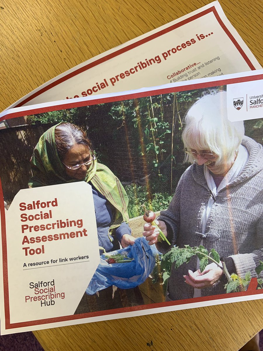 Look what we made 😍 We really hope our assessment tool and training package can help #socialprescribing #linkworkers do their difficult and demanding job, and that this improves outcomes for service users. @RCOT_Paul <a href="/Christy_Melam/">Christiana Melam MBE</a> @ConnectLinkOrg @SalfordSPx <a href="/JamesCSanderson/">James Sanderson</a>