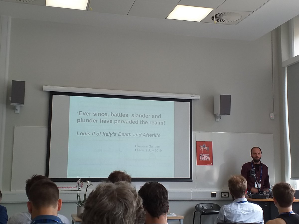 ProfLRoach's tweet photo. And finally we conclude with Clemens Gantner on Louis II of Italy. #s812 #IMC2019 https://t.co/08Be1TimT3