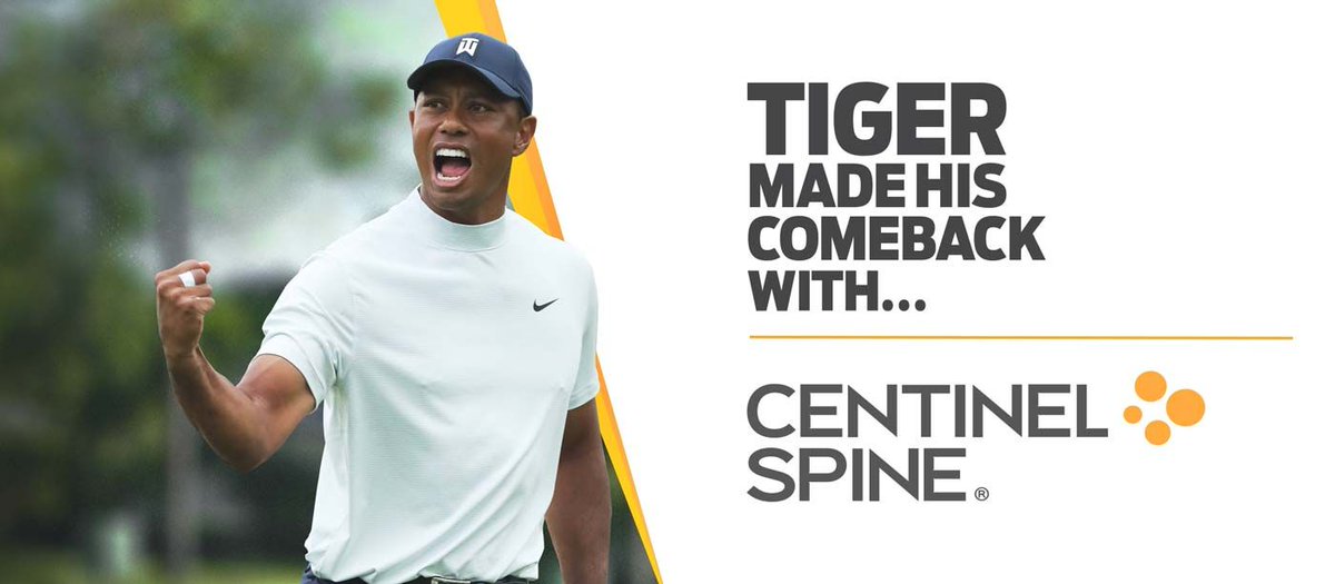 invibio's tweet photo. Congratulations to @CentinelSpine for playing a role in Tiger Woods’ comeback. https://t.co/ffU4OHrUgG https://t.co/BN0EY0OY9U