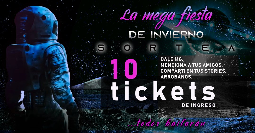 NocheNuestraOK's tweet photo. SORTEAMOS 10 TICKETS DE INGRESO😎
🔼Dale Rt y Mg
👉Anda a nuestro Instagram y Facebook y suma chances😉
#LaMegaFiestaDeInvierno #CuentaRegresiva #TodosBailaran #SerLoco
06/07/2019📅
PREDIO ALEMANES DEL VOLGA-LUCAS GONZALEZ E.R🚩 https://t.co/c5kp0UG9Pb