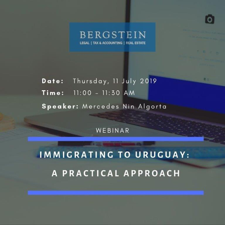 SomosBergstein's tweet photo. Save the Date - Webinar - Immigrating to Uruguay: A Practical Approach https://t.co/sxsa3ju2Qw
