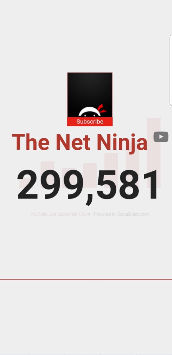 thenetninjauk's tweet photo. Nearly 300k subscribers! Thank you so much to those who are following! To those who arenβt - go subscribe ππ thenetninja on #youtube #thenetninja #100daysofcode #netninja #coding https://t.co/cCReyhwlpN