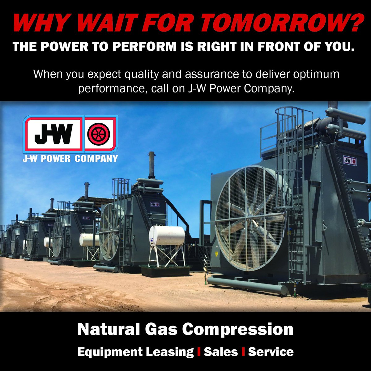 JWEnergyCompany's tweet photo. G3516 1380 hp three stage packages for rental available at present with (2) 15-3/4 &amp; 11-1/2 &amp; 6-3/8 Ariel compressors.  We also have several in fabrication for sale only - delivery before 1/1/2020.   For prompt response to your needs, e-mail sales@jwpower.com #compression #jwpc https://t.co/nvCsyjoijw
