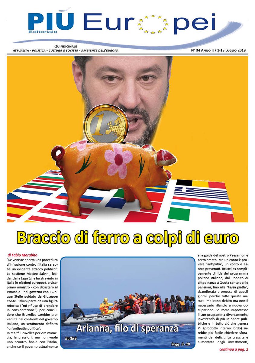 PIUE10's tweet image. N. 34 #PiùEuropei on line on  gallery.mailchimp.com/ef9d597b4712ea… and
comites-belgio.be/it/piu-europei/ 
@Antonio_Tajani @EP_President  @odglazio @ODG_CNOG @europainitalia @EuroParlPress @ElenaBasileIT @ComitesBelgio @ItalyinEU