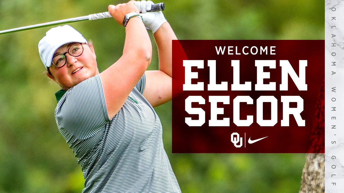 OU_WGolf's tweet photo. Join us in weloming Ellen Secor to the Sooner family! The transfer from Colorado State will have one year of elligibility at Oklahoma. ⭕️🙌🏌️‍♀️

🔗 https://t.co/zB1cQ5fk0I https://t.co/kNUZgvjbHc