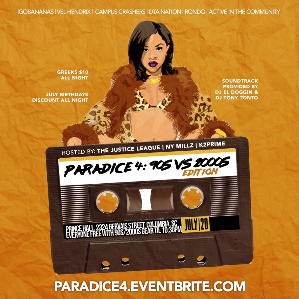 iG0Bananas6's tweet photo. The Offical Cookout Afterparty!! โ๏ธ๐น๐บ๐พ #Paradice4 7.20.19 ๐ฃ Everyone #FREE with 90s/2000s gear till 10:30 PM ๐๐ถ๐ฐ๐บ๐ธ๐ฑ๐ฉGreeks $10 ALL NIGHTโผ๏ธMEET ME THERE ๐ฏ๐ช๐พ TICKETS ARE ALMOST SOLD OUT ๐ณ๐คฏ DO NOT MISS OUT!!!https://t.co/8FchqbifN9 ๐๐พ๐๐พ ๐๐พ๐๐พ #BACWeekend2019 #Coldchella https://t.co/oCqjjSIpAp