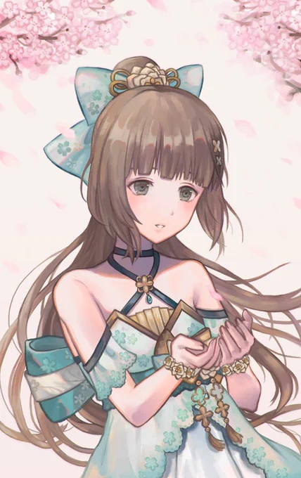 よしのんおめでとうー 和装も洋装も似合うので、どの衣装で描くか悩みまして…  #依田芳乃生誕祭2019 