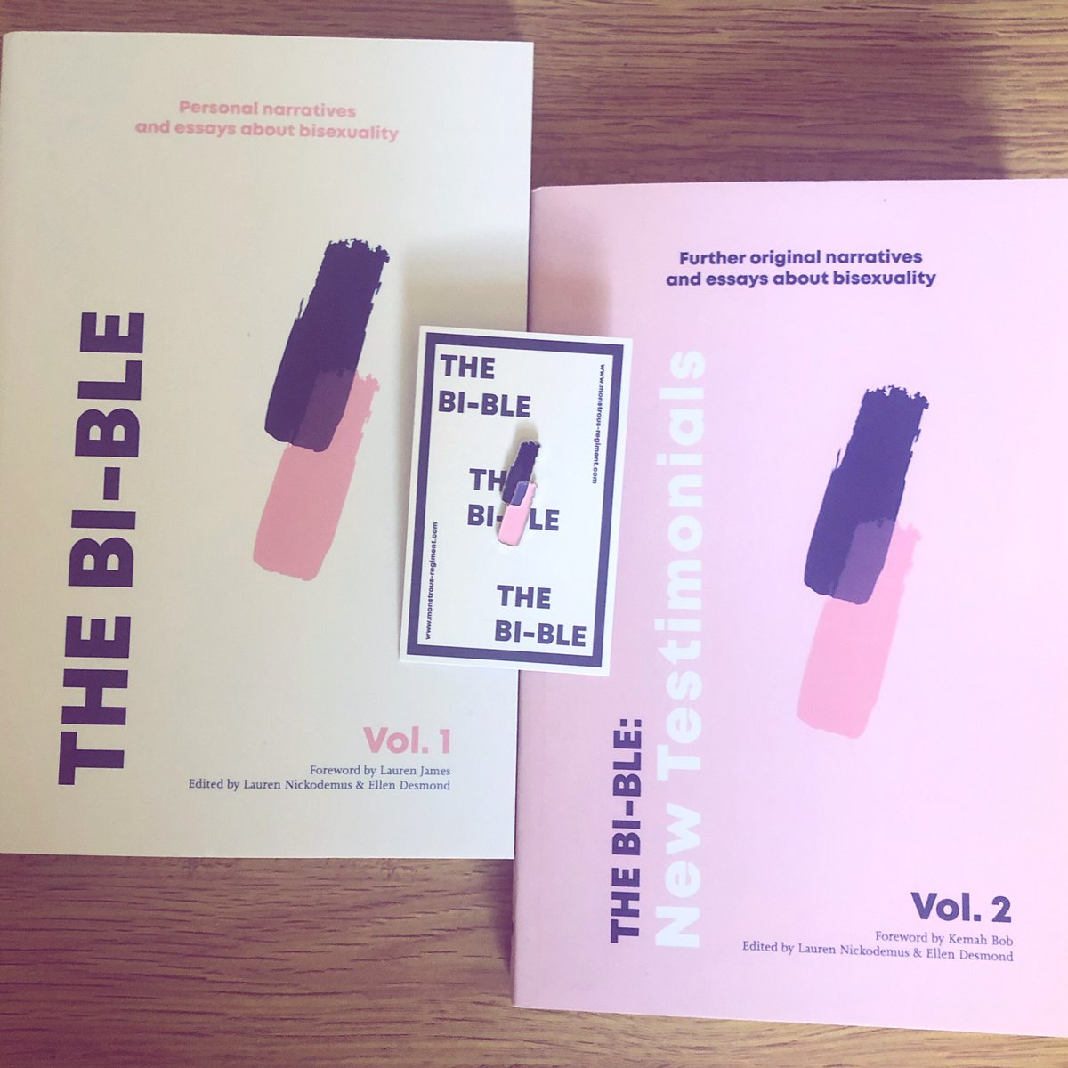 illustratedlaw's tweet photo. Yasss! My Big Bi Bundle from @MonstrousRgmt arrived today! I can’t wait to get stuck in 💗💜💙 #bisexualvisability https://t.co/igzfQVEVbh