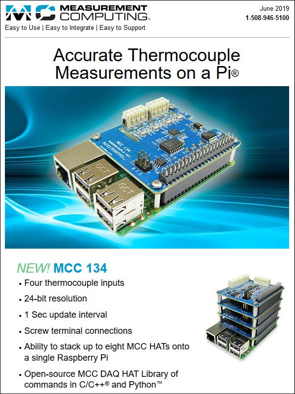 MCCDAQ's tweet photo. NEW Thermocouple Measurement HAT for Raspberry Pi https://t.co/jU89qfpWUT #DAQ #RaspberryPi #PiHat #RaspberryPiHat #DAQHAT #DataAcquisition https://t.co/X7n96gECN3
