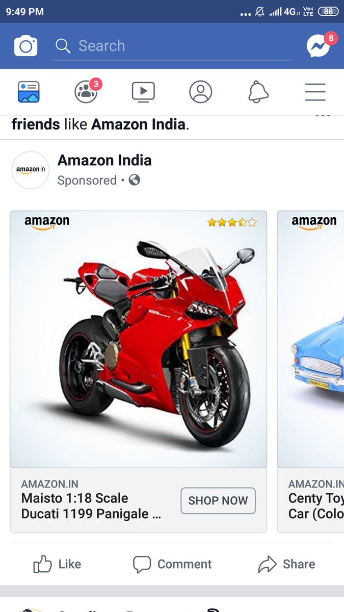 iambongguy's tweet photo. Garibi ka Alam Aisa chaya 
Amazon ne bhi khilowna ka ad dikh laya 
#CWC2019 https://t.co/1IWz0d7x31 https://t.co/XlR4QtFmN3