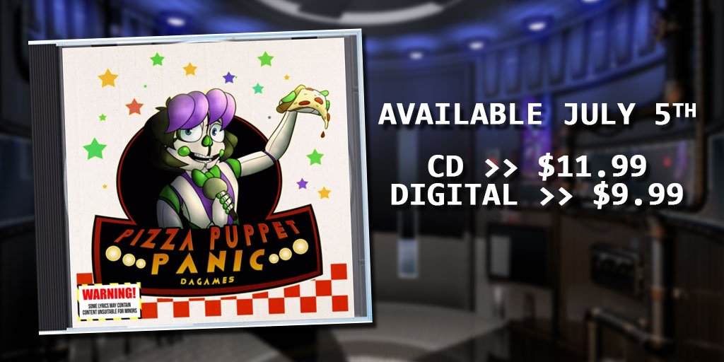 Dabrains On Twitter Hey Buddies Our New Fnaf Album Pizzapuppetpanic Will Be Released This Friday On Both Cd And Digital Featuring All Our Fnaf Songs Plus Two Bonuses Prices 9 99 For Digital - digital featuring all our fnaf songs im the purple guy song dagames roblox id Dabrains On Twitter Hey Buddies Our New Fnaf Album Pizzapuppetpanic Will Be Released This Friday On Both Cd And Digital Featuring All Our Fnaf Songs Plus Two Bonuses Prices 9 99 For Digital - im the purple guy song dagames roblox id