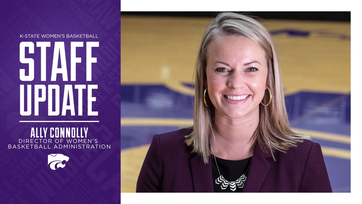 KStateWBB's tweet photo. #KStateWBB is pleased to announced Ally Connolly as the Director of Basketball Administration.

Welcome to the family, Ally!

Meet Ally -> https://t.co/qgNwLUTr2B https://t.co/rm9atMiBEk
