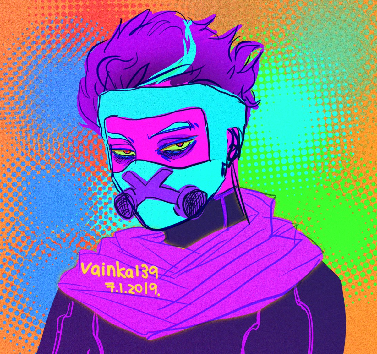 fruitynewbie985's tweet photo. #心操人使誕生祭2019 @erasermicweek #erasermicweek

A grown up design of shinsou going all cyberpunk ft proud aizawa https://t.co/puBb0F7QDB