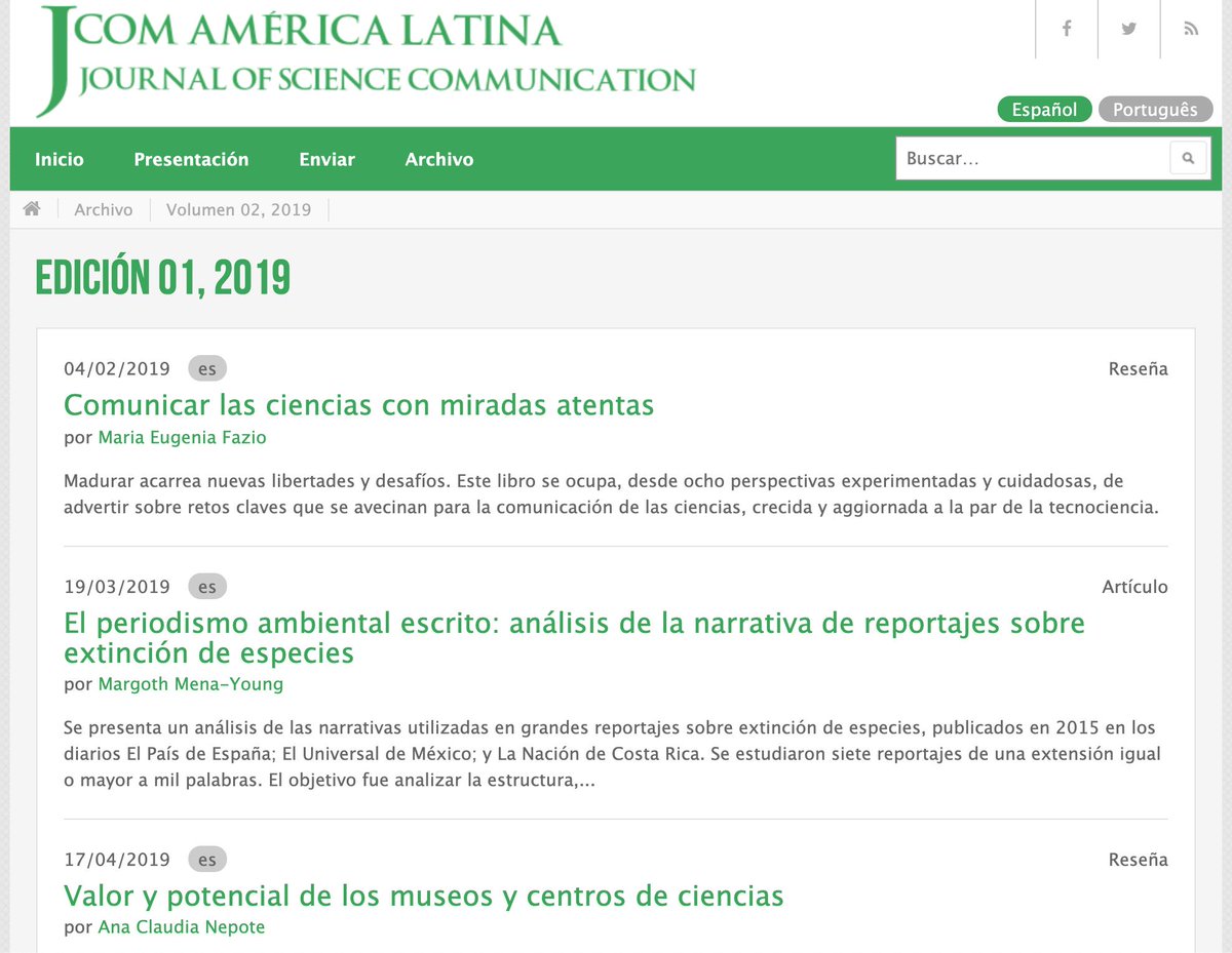 JsciCOMal's tweet photo. Ya ha salido la segunda edición de JCOM América Latina https://t.co/z7i6VRaCmC Cuenta con artículos, ensayos y reseñas de libros y congresos, de autores de #Argentina, #Brasil, #CostaRica, #México. #comunicación #ciencia #divulgacióncientífica #scicomm #AméricaLatina #accesolibre https://t.co/j4D6ppv0bZ