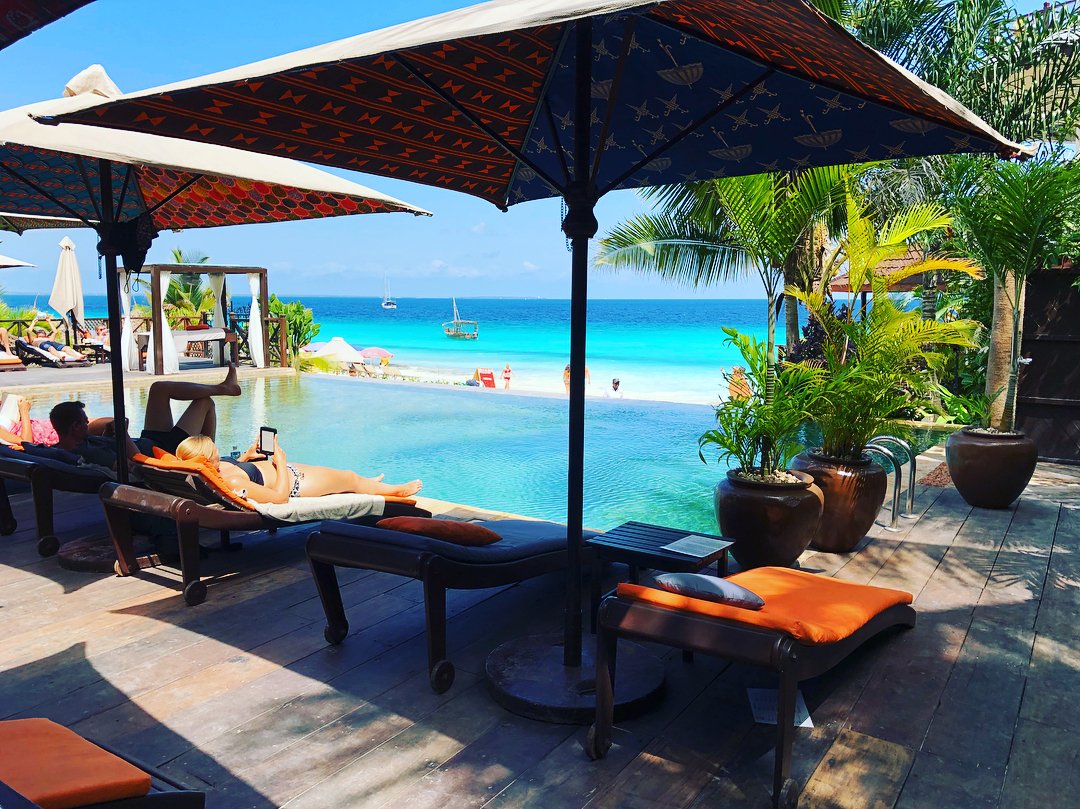 Dreaming of warmer days ☀️ 
The Z Hotel set in the tepid, crystal blue waters of the Indian Ocean of #zanzibar

📷ale_otero_