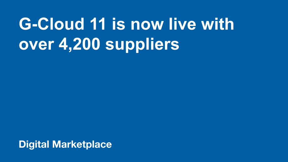 GOVUKdigimkt's tweet photo. ‘A major success story for how we drive innovation in the public sector’ #GCloud11 is here: https://t.co/pB9DtFjQox https://t.co/jLCUCAKwFR