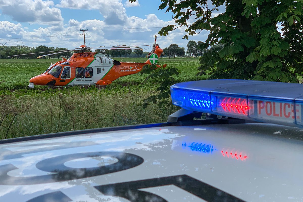 FenCops's tweet photo. Officers along with @Magpas_Charity @cambsfrs and @EastEnglandAmb attended a single vehicle RTC on the B1101 at #Coldham this morning. One person taken to hospital at #PCH with slight injury by land #team999 CAD 156 #2445 https://t.co/0MNCxAJ5ar