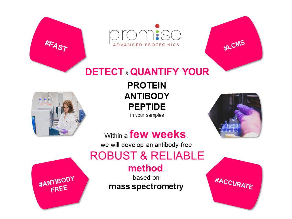 Promiseproteom1's tweet photo. Do you want to know more about our powerful#DETECTION and #QUANTIFICATION method for your biological candidate ? 
#LCMS #PROTEIN #ANTIBODY #QUANTIFICATION
https://t.co/xzzM6CxU01 https://t.co/njcjt1KL5r