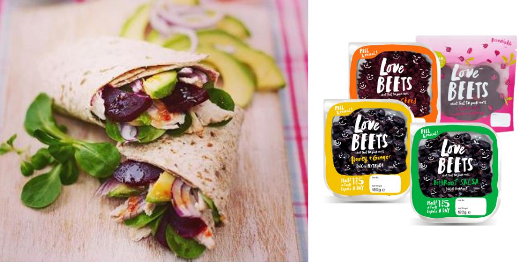 We can't think of a beet that doesn't go well in a wrap! Todays suggestion is a delicious chicken red onion and avocado wrap with plain and simple pouch beets! What's not to love? #Lovebeetsuk #itsawrap #smokyshred #honeyandginger #salsa #justbeets #nomess #nofuss