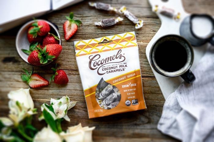 hlhurst's tweet photo. YUM! @JJsCocomels  Vegan Coconut Milk Caramels are the BEST. They are gluten-free &amp; made with coconut sugar. Here is a video link about the Coconut Milk caramels from the founder JJ #CoconutSugarCocomels  #Cocomels https://t.co/29WhJFBBr1 https://t.co/HXZsjVmin2