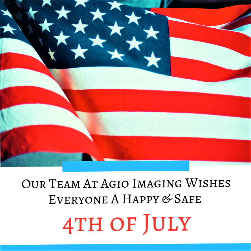 agio_imaging's tweet photo. Agio Imaging will be closed Thursday, July 4th and Friday, July 5th to allow our employees to celebrate the holiday with family and friends.  We wish everyone a wonderful holiday! https://t.co/NJQyWPGPuK