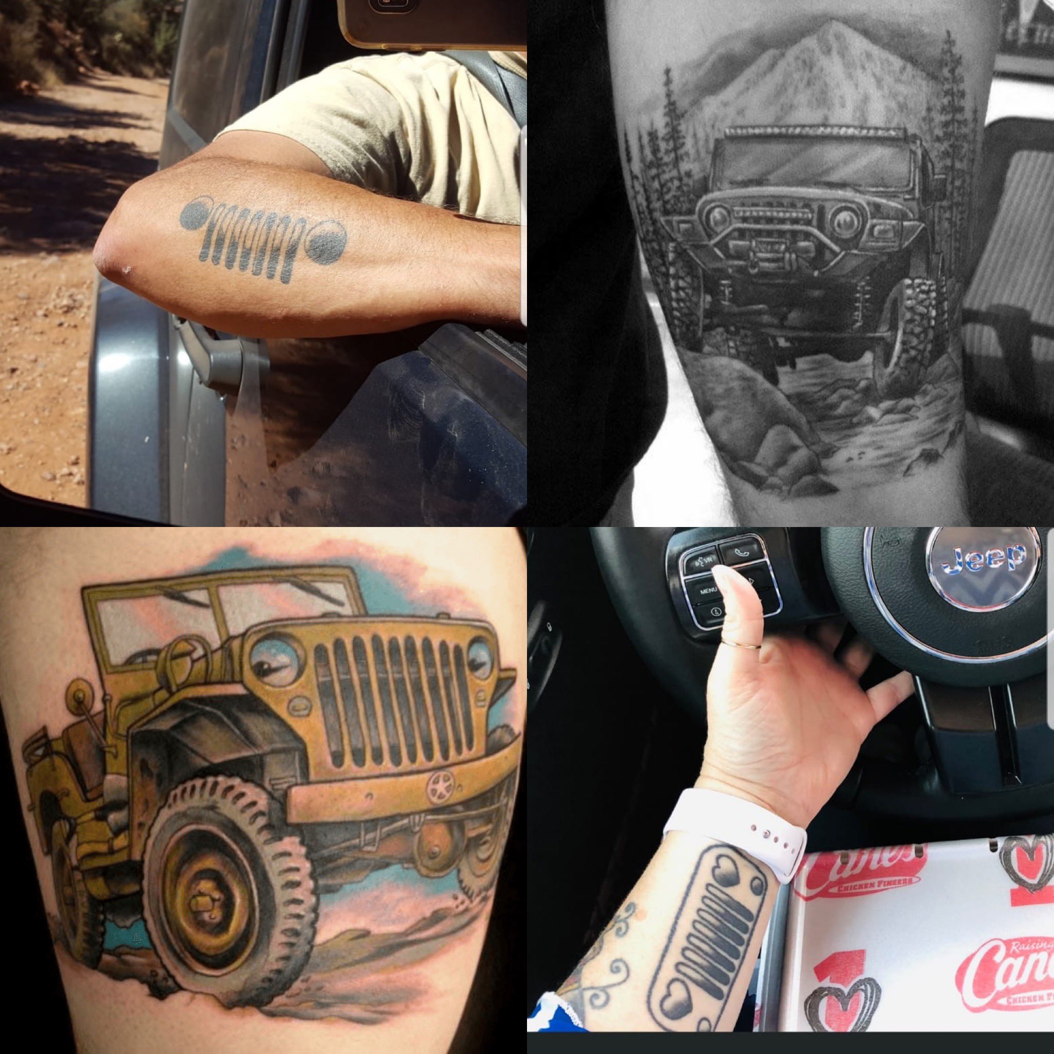 jeep in Tattoos  Search in 13M Tattoos Now  Tattoodo