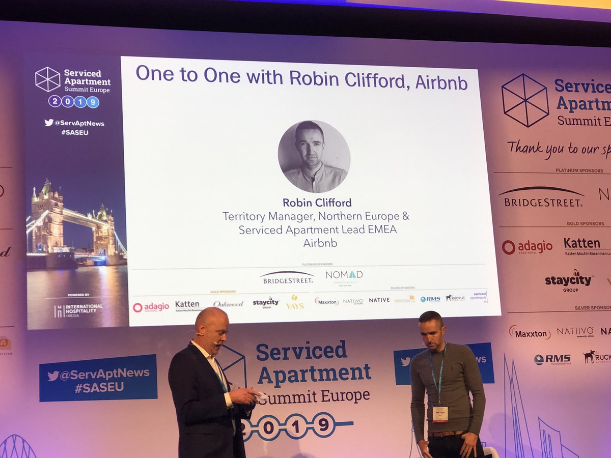 CarlWel's tweet photo. Very interesting discussion with @ServAptNews  Piers Brown in discussion with Airbnb and their recent acquisition of @HotelTonight #SASEU https://t.co/GPilkqSxKG