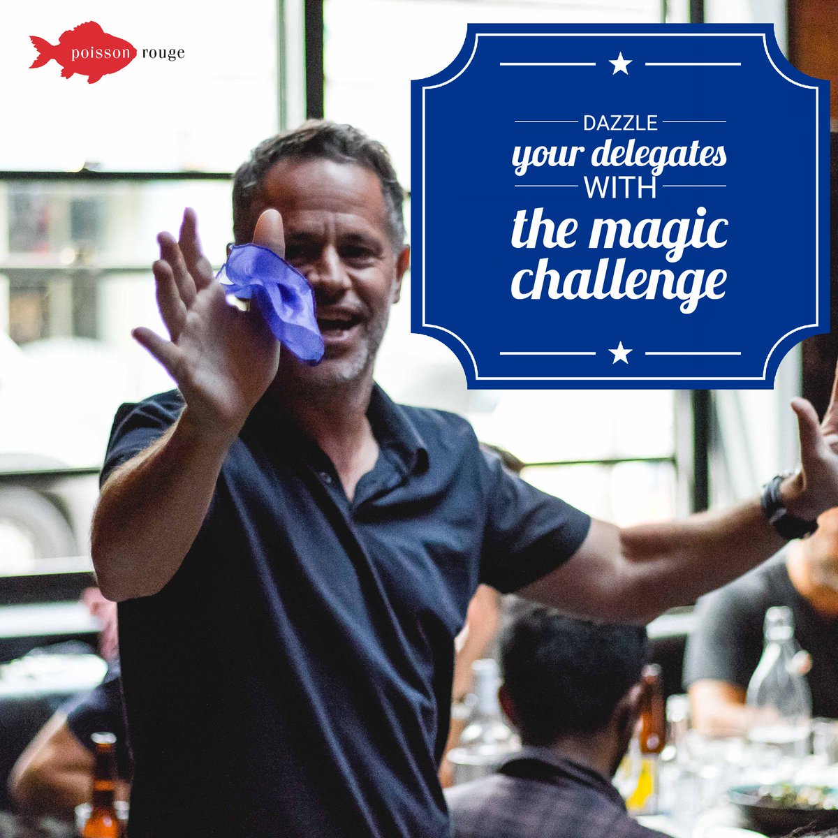 The Magic Challenge is a great way to bring people together at any staff away day or conference.
More info: poissonrouge.co.uk/team-building/…
#theteampeople #teambuilding #workhardplayhard #teamawayday #magic