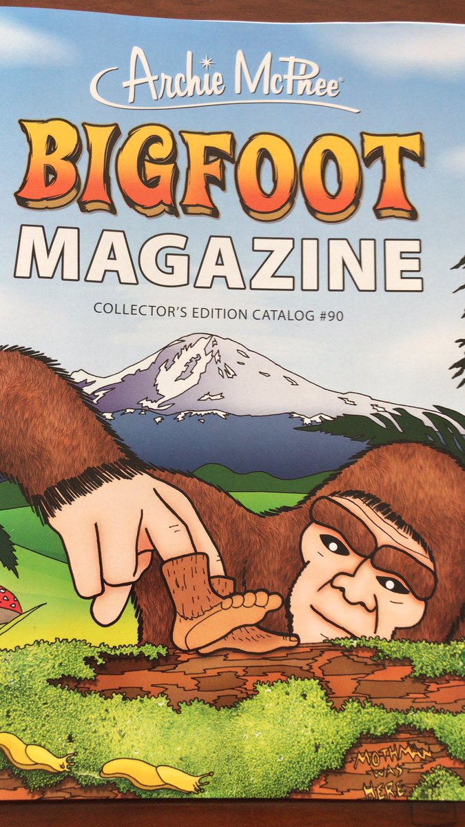 WeeklyWorldNew1's tweet photo. The new @ArchieMcPhee catalog is out with a sweet array of must have items!! WWN loves #bigfoot, Archie McFee, #aliens, #demon #poodles, #manigator, #lakeerie #monster, #senormisterioso and #friedchicken #candy!!! https://t.co/BR7QIjZuXk