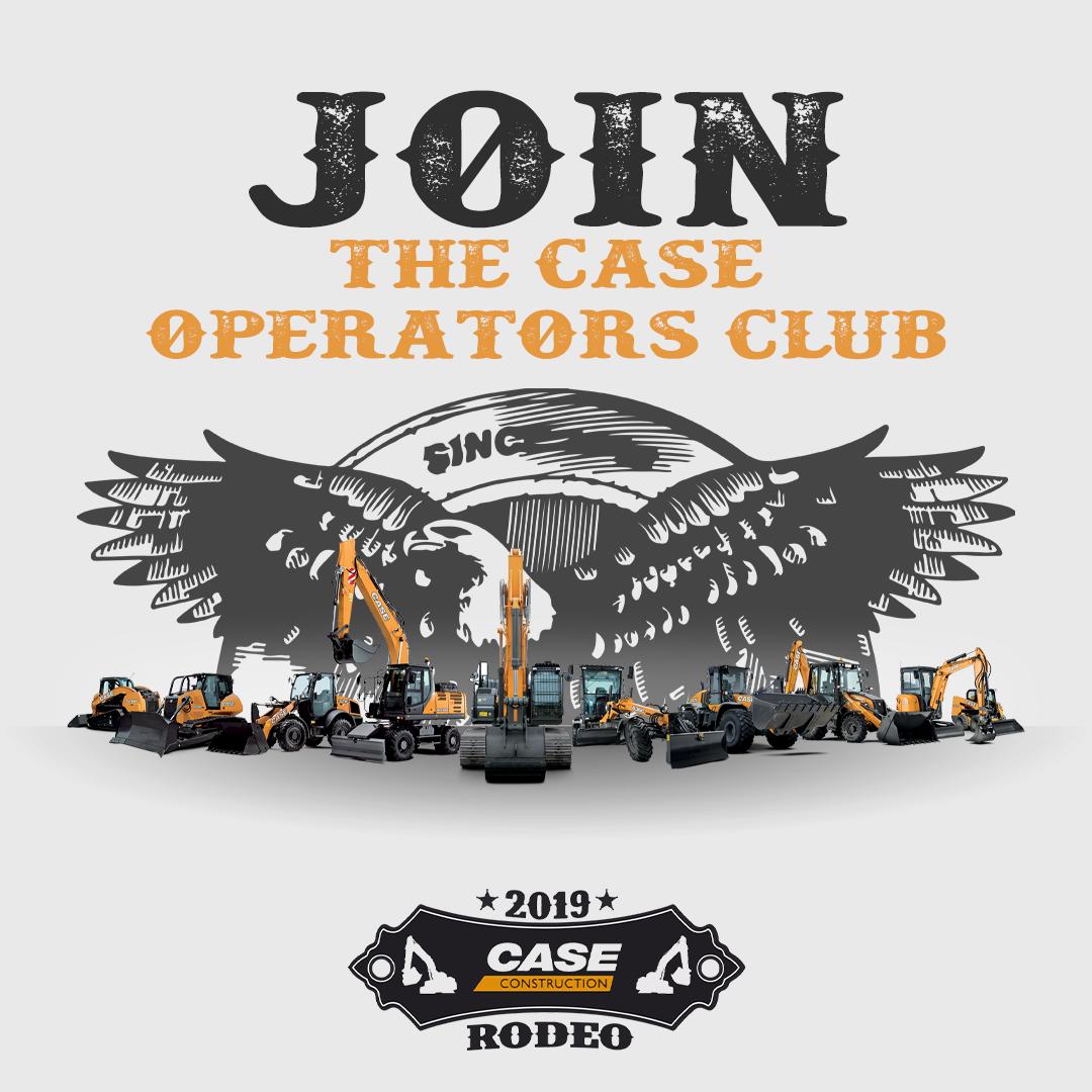 CaseCE_EU's tweet photo. Do you want to share your experiences with a global network of CASE operators? Join the #CASEOperatorsClub at your local #CASERodeo event and immediately gain access to an exclusive Facebook group and a free CASE welcome pack. #ExpertsForTheRealWorld https://t.co/GfbB619B5C