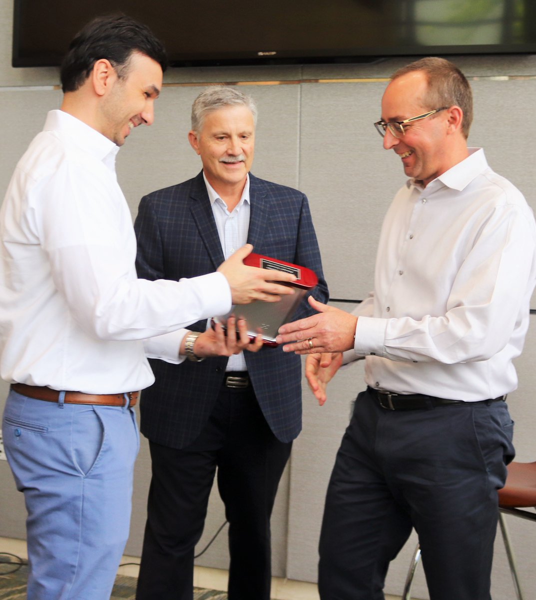 BASF_Michigan's tweet photo. #BASF #Wyandotte congratulates Gary Deeter, Liz Hugel and Tim Klots of Advanced Materials Research NA group for their appointments as Experts in North America. Their highly specialized expertise and #innovative ideas create #chemistry for a #sustainable future #belongatBASF https://t.co/Ni7An2a3Wx