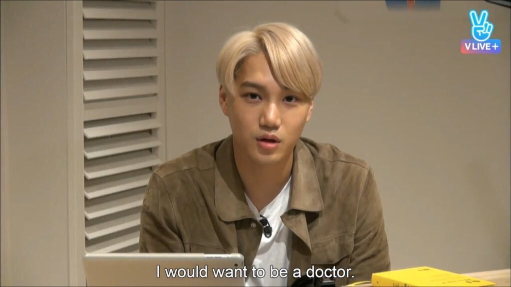 he wants to become a doctor so he could heal people 
