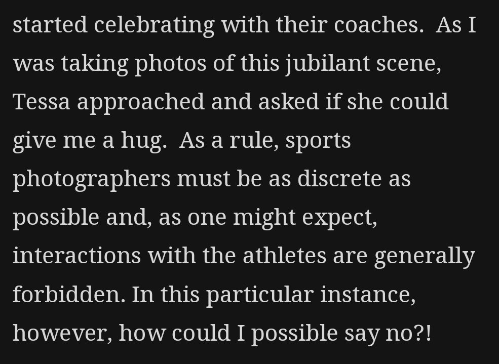 silentTV2018's tweet photo. Tessa giving hugs to people that helped her. I love how polite she is to ask if she can give them one. The sweetest.💕 #TessaTuesday #TessaVirtue https://t.co/shqRGQ7S7Z