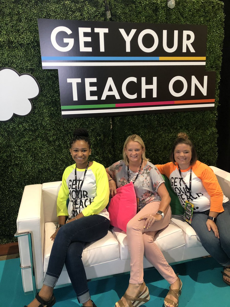 mrswebb4th's tweet photo. Ready for Day 3 of @getyourteachon with @jmose_1 and @smandrews261! 

#GetYourTeachOn https://t.co/Uagfrivqmd
