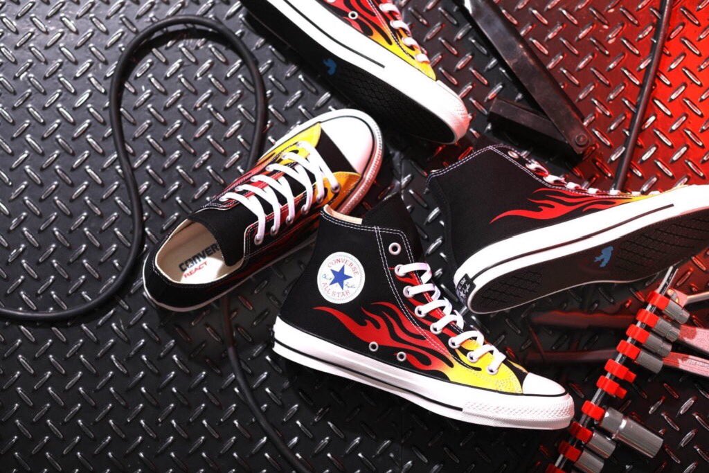 Converse Chuck Taylor All Star ファイヤーパターン CONVERSE】ファイヤーパターンのALL STAR 100 IGNT OX/HIが7月23日に
