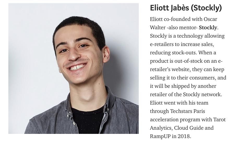 TechstarsParis's tweet photo. And the #Newmentors of the day are:
** Full article: https://t.co/lp0XCZ5SAe **

➡️ Sylvain Utard (@sylvainutard) VP of Engineering @algolia,
➡️  Mathieu Tonin (@mathieu_tonin) Cofounder @meetkronik (= ex @startupbegins)
➡️ Eliott Jabès, cofounder @stockly_ai #TechstarsAlumni https://t.co/gt15RtwUHS