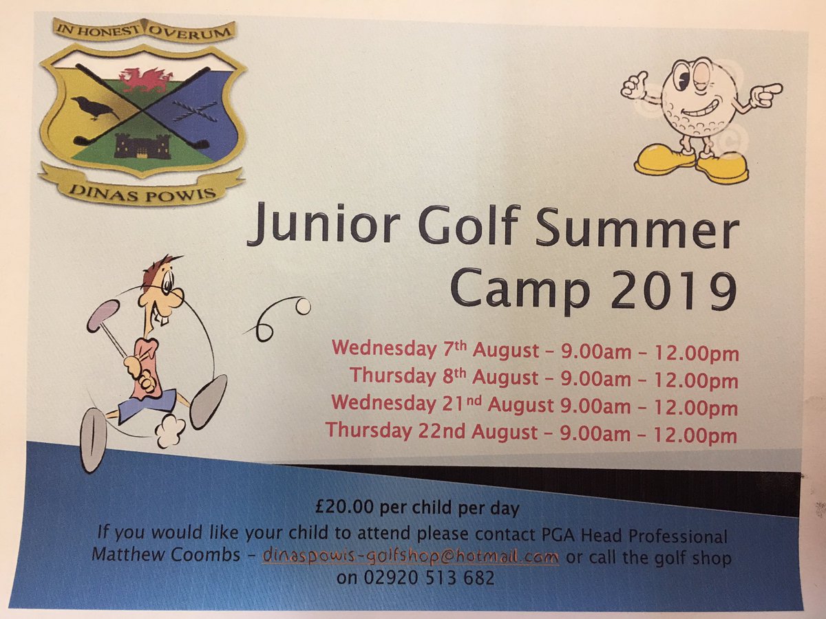 DinasGolf's tweet photo. ☀️ Junior Summer Camps ☀️ 

If you would like your child to attend then please get in touch 🏌️‍♂️🏌️‍♀️

Dates - August 7th 9.00am - 12.00pm
           - August 8th 9.00am - 12.00pm
           - August 21st 9.00am - 12.00pm
           - August 22nd 9.00am-12.00pm https://t.co/qjpJB8Ud0b